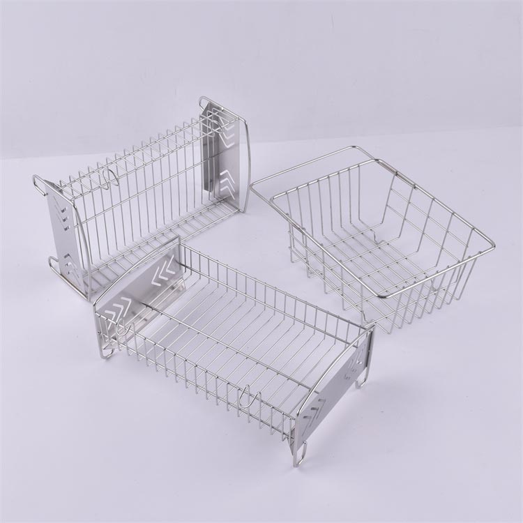 304不銹鋼餐具瀝淋水收納架 餐具消毒籃_http://m.youkmm.com_不銹鋼編織網類_第1張